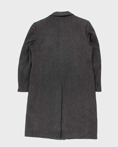 Vintage 70s Moore's Wool & Cashmere Grey Coat - S/M