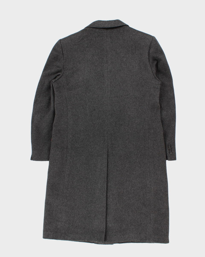 Vintage 70s Moore's Wool & Cashmere Grey Coat - S/M