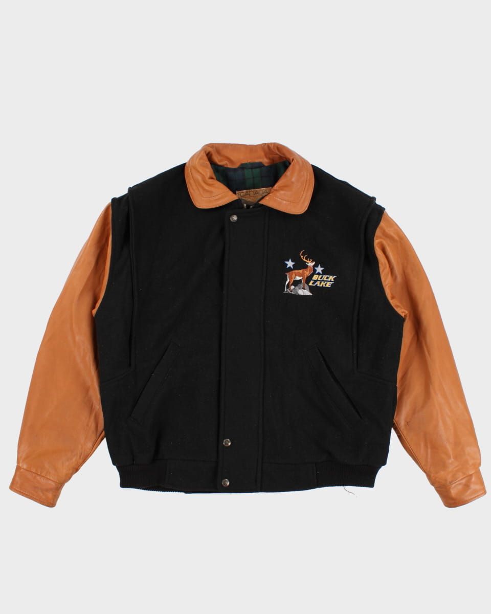 Vintage 90s Buck Lake Varsity Style Jacket - M