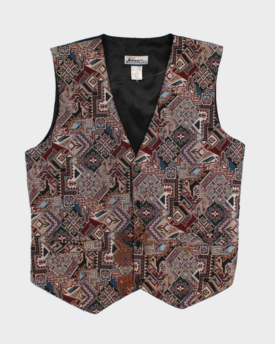 Vintage Pier Connection Embroidered Waistcoat - XL
