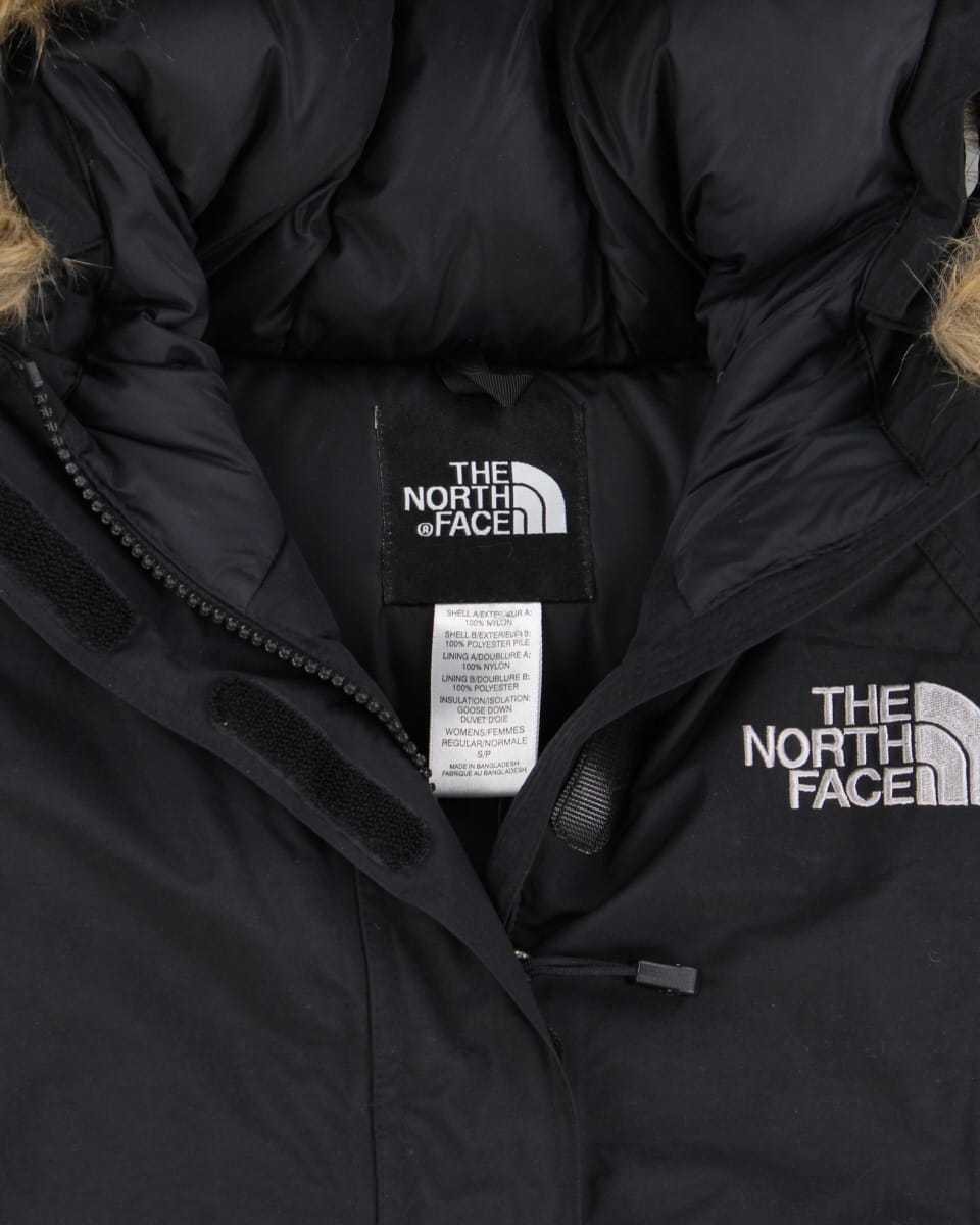 専門店では Fur With Parka Nylon Black Face North The Hood S - ジャケット・アウター