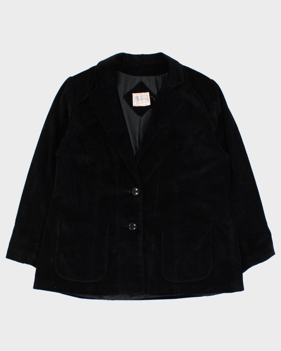 Vintage Perspective Velvet Blazer - L