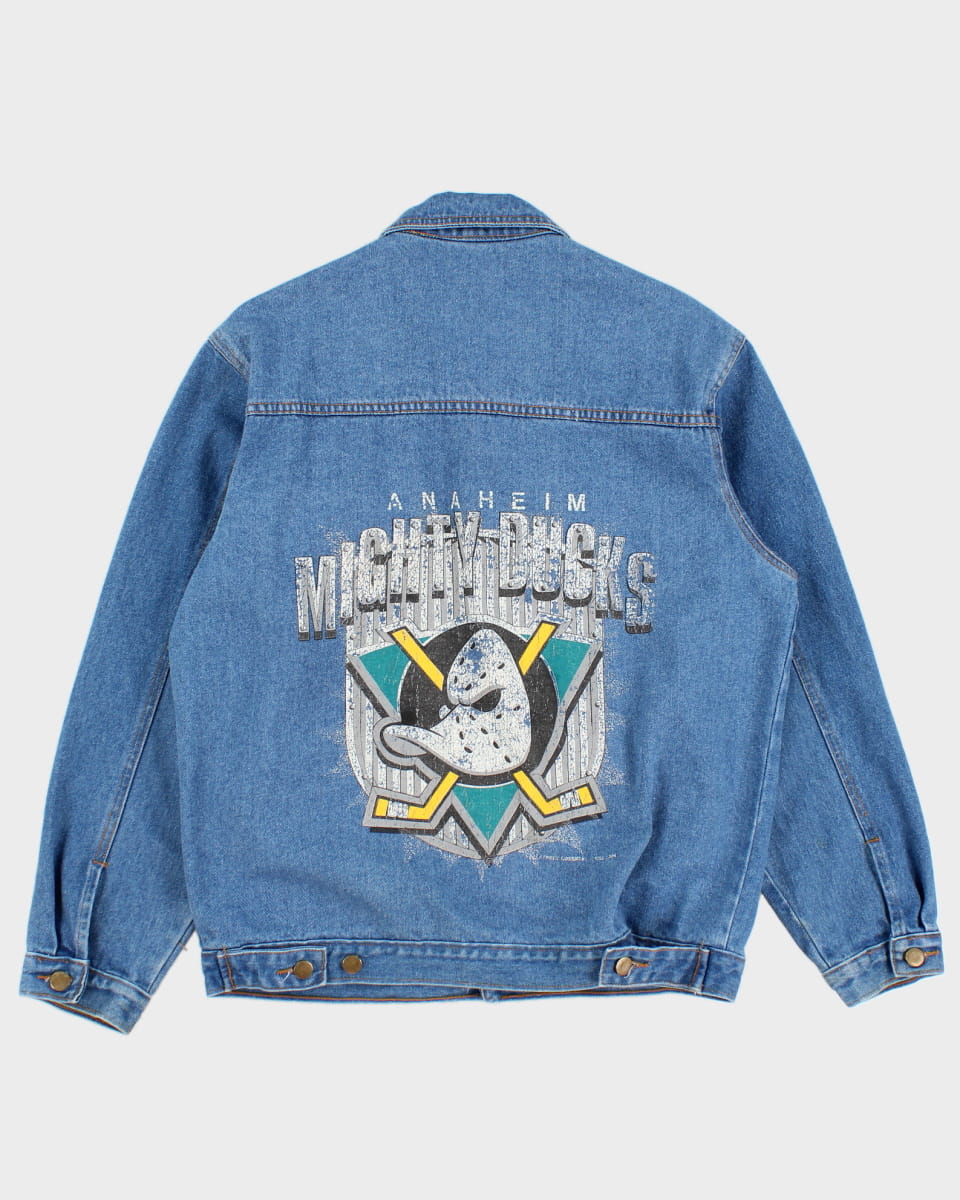 Vintage NHL x Anaheim Mighty Ducks Denim Jacket - XL