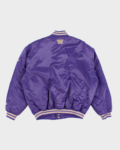 Vintage 00s Washington Huskies Purple Varsity Jacket - L