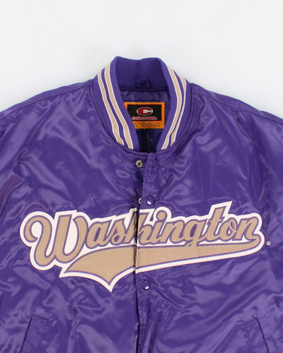 Vintage 00s Washington Huskies Purple Varsity Jacket - L