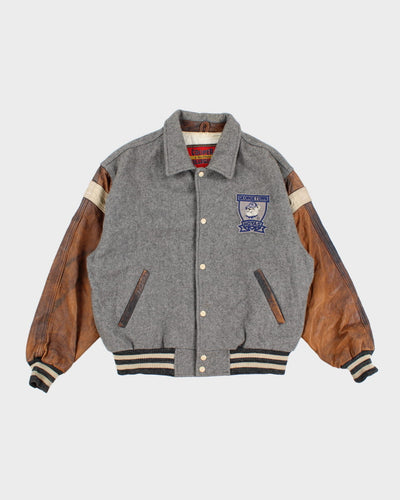 Vintage 80s Cooper Collegiate Rare 'Georgetown Hoyas' Bomber Jacket - L