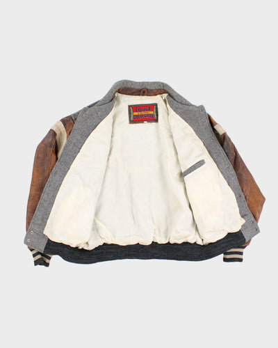 Vintage 80s Cooper Collegiate Rare 'Georgetown Hoyas' Bomber Jacket - L