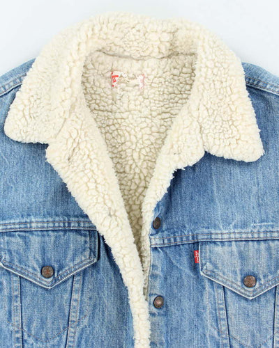 Vintage 70s Levi's Fleece Lined Denim Jacket - L