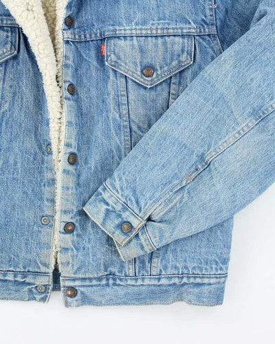 Vintage 70s Levi's Fleece Lined Denim Jacket - L