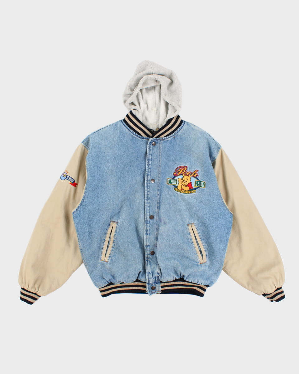 Vintage 90s Disney Winnie The Pooh Varsity Jacket - L