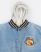 Vintage 90s Disney Winnie The Pooh Varsity Jacket - L