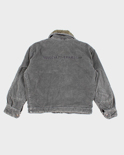 Y2K 00s Diesel Fleece Collared Corduroy Jacket - L