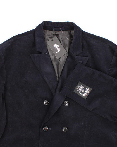 Stussy x No Vacancy Inn Blue Corduroy Blazer - XL