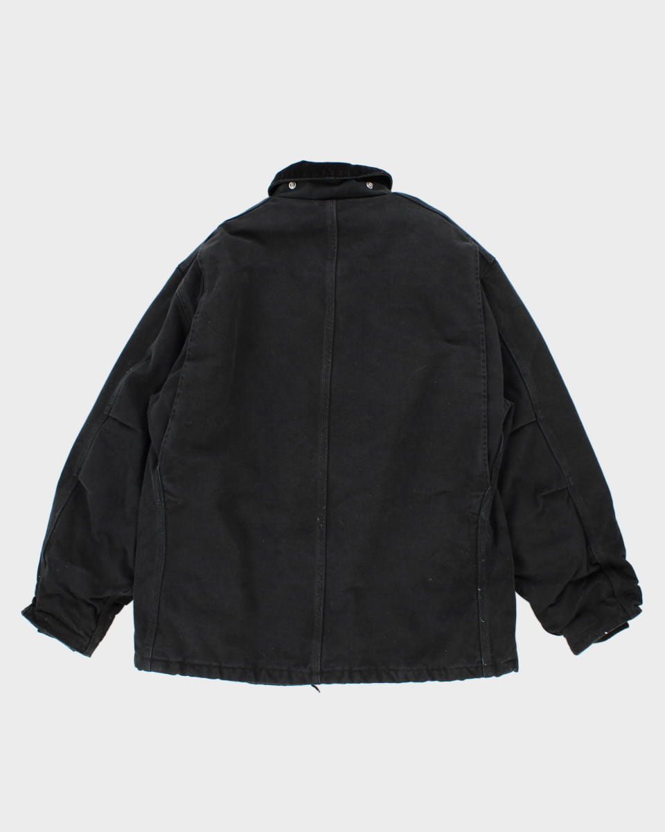 Vintage 00s Carhartt Black Canvas Workwear Jacket - L