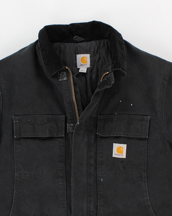 Vintage 00s Carhartt Black Canvas Workwear Jacket - L