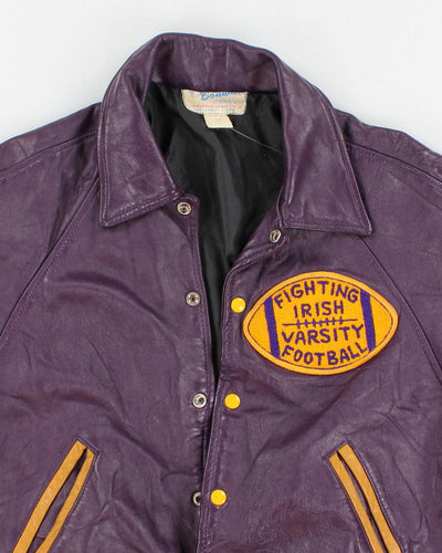 Vintage 60s Bonwitt Leather Varsity Jacket - L
