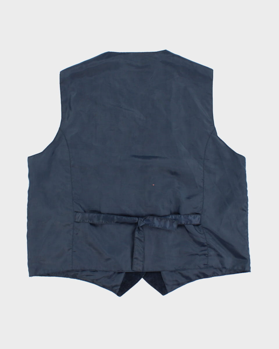 Vintage Suede Colour Block Vest - L