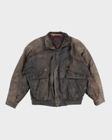 Vintage Pelican Cove Chunky Leather Jacket - M