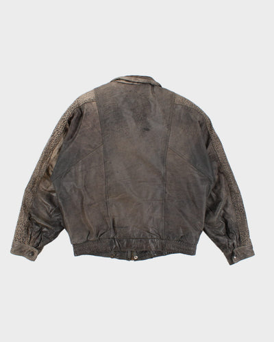 Vintage Pelican Cove Chunky Leather Jacket - M
