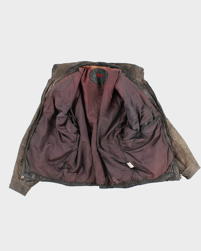 Vintage Pelican Cove Chunky Leather Jacket - M