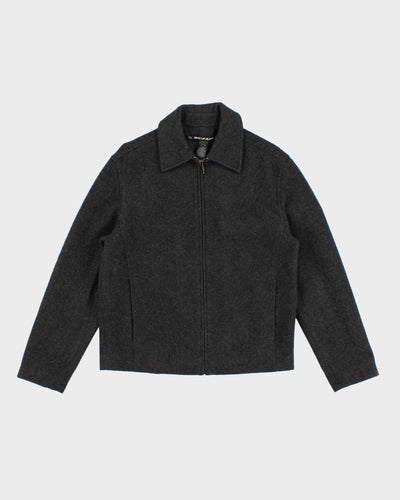 Vintage 90s DKNY Wool Blend Harrington Jacket - S