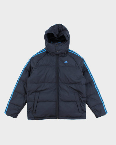 Adidas Blue Hooded Jacket - M