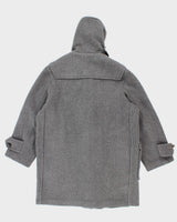 Men's Grey Burberry Heavy Winter Coat - L XL