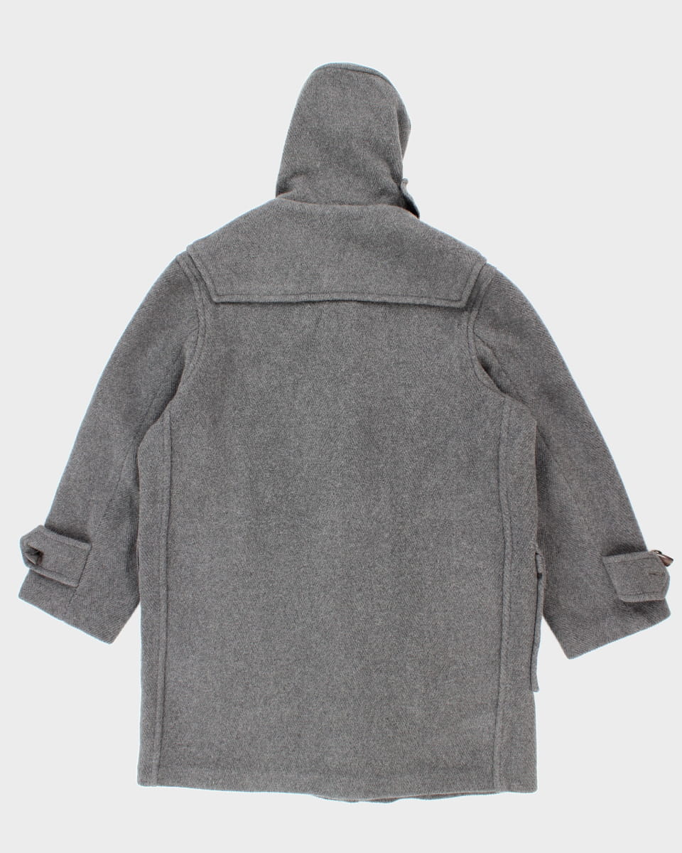 Men's Grey Burberry Heavy Winter Coat - L XL