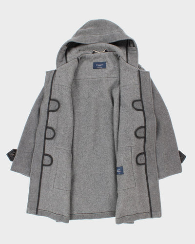 Men's Grey Burberry Heavy Winter Coat - L XL