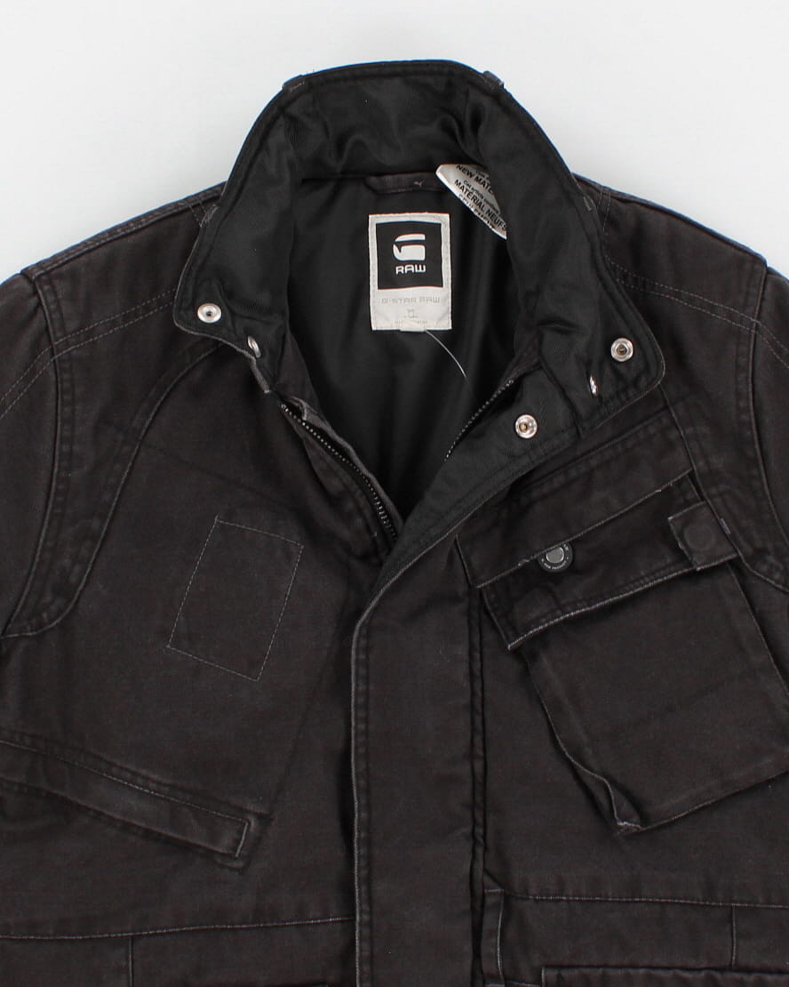 G-Star Raw Chunky Insulated Faded Black Denim Jacket - M