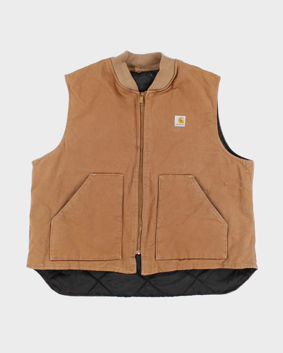 Vintage Carhartt Thrashed Work Vest - XL