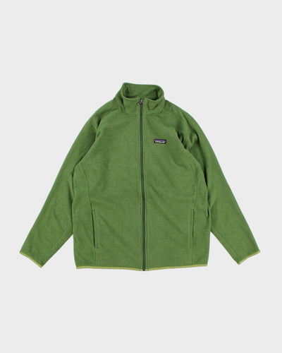 Men's Green Patagonia Fleece Zip Up - L