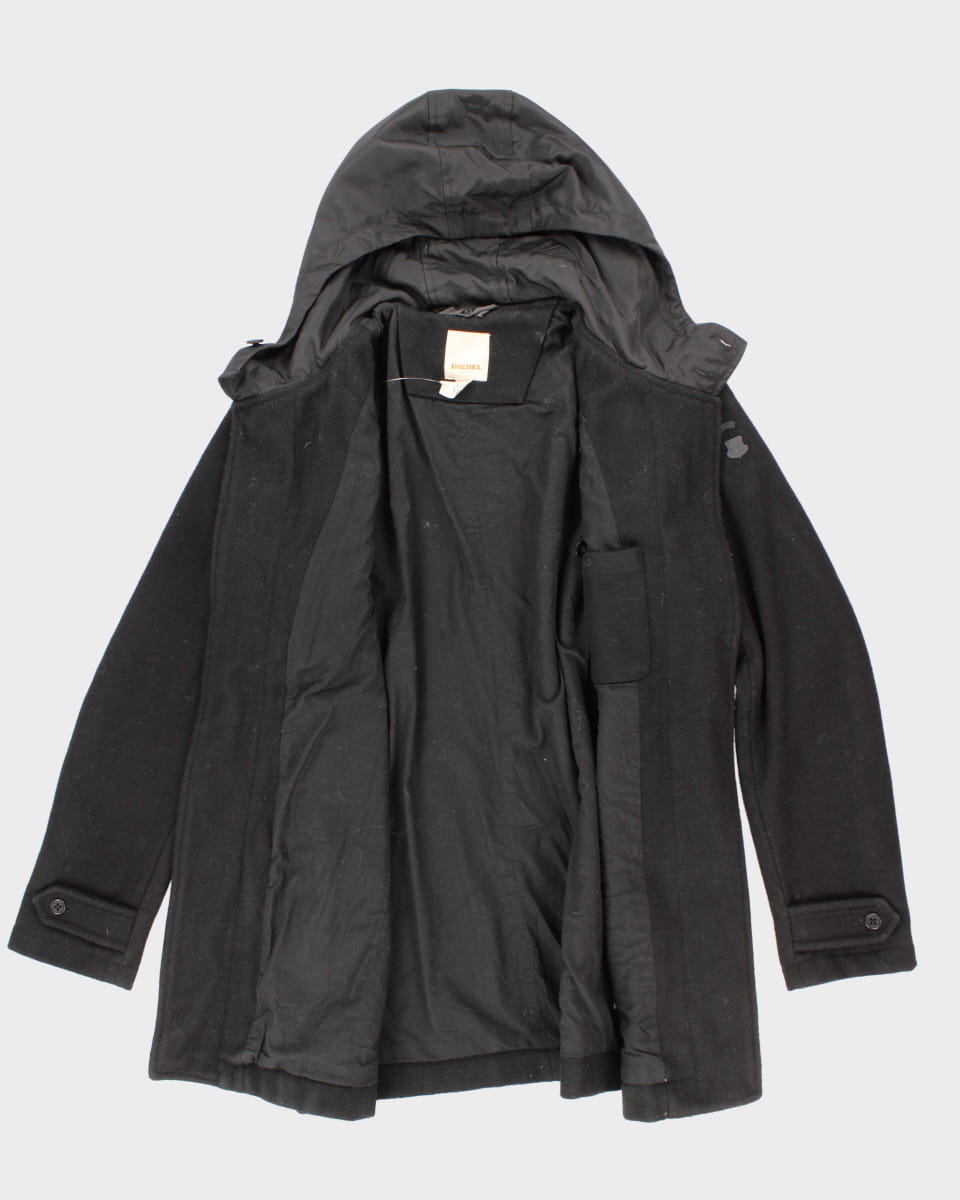 Diesel Hooded Wool Coat - XXL