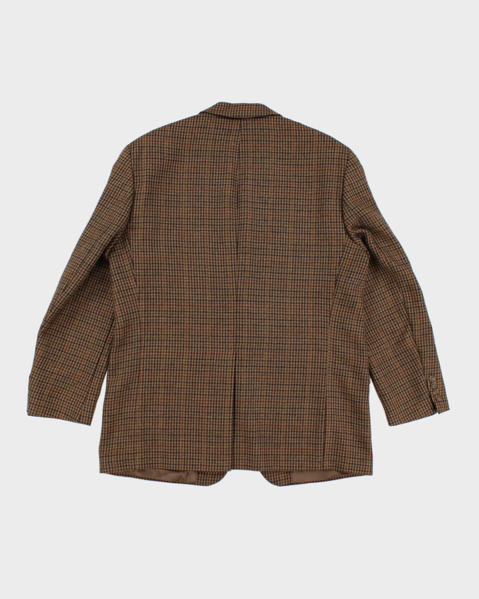 Vintage 80s/90s Polo University Club By Ralph Lauren Wool Houndstooth Blazer - XL