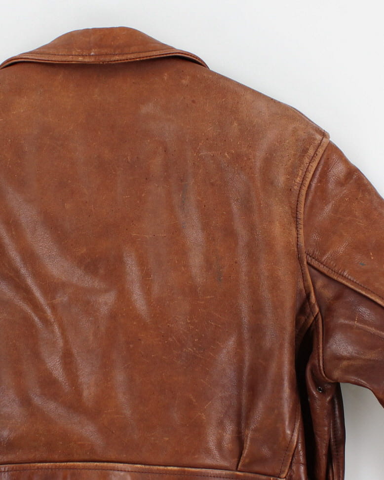 Vintage 30s Replica Aero Leather Co Horsehide Jacket - M