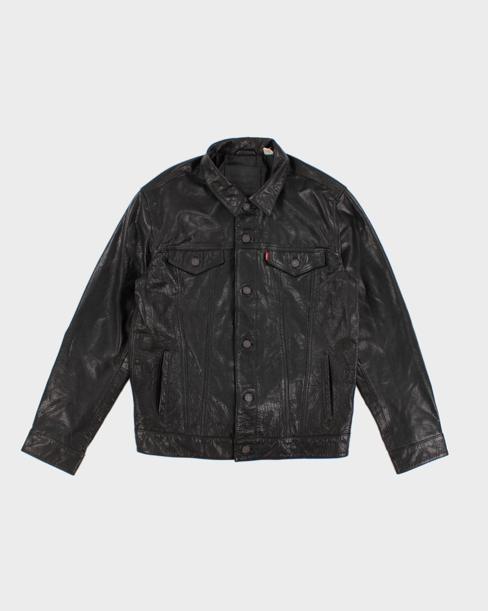 Levi's Leather Trucker Jacket - L