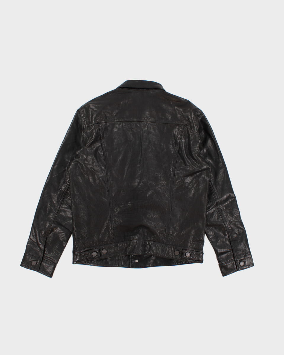 Levi's Leather Trucker Jacket - L