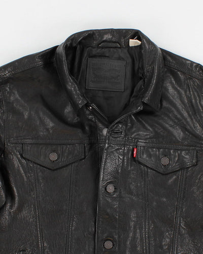 Levi's Leather Trucker Jacket - L