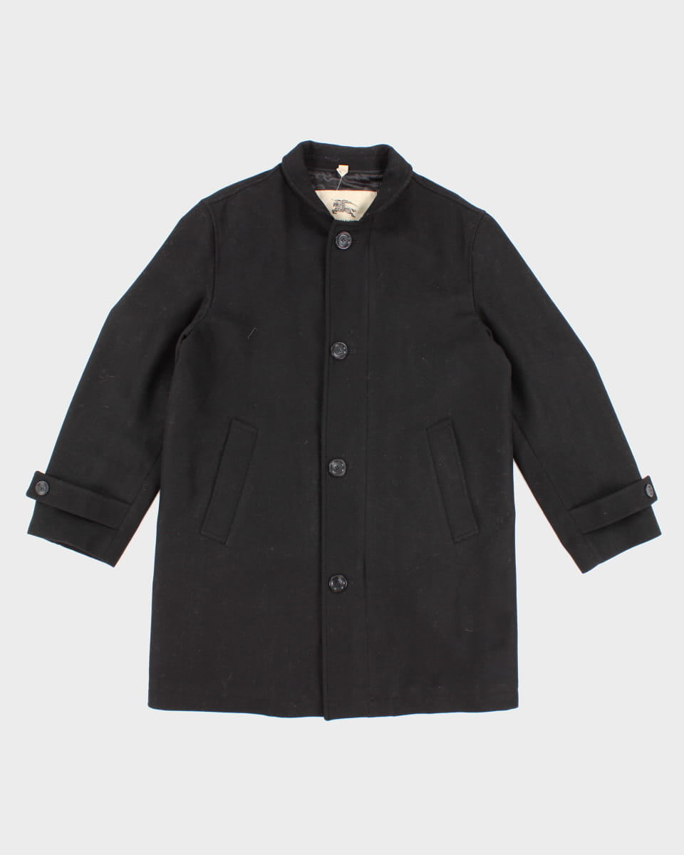 Men's Burberry All Black Winter Coat - M