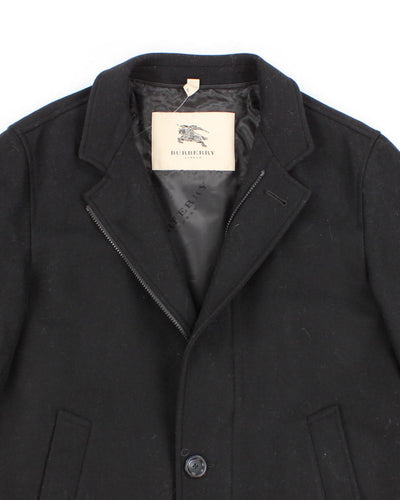 Men's Burberry All Black Winter Coat - M