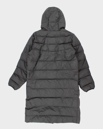 Mens Black Nike Long Puffer Coat - M