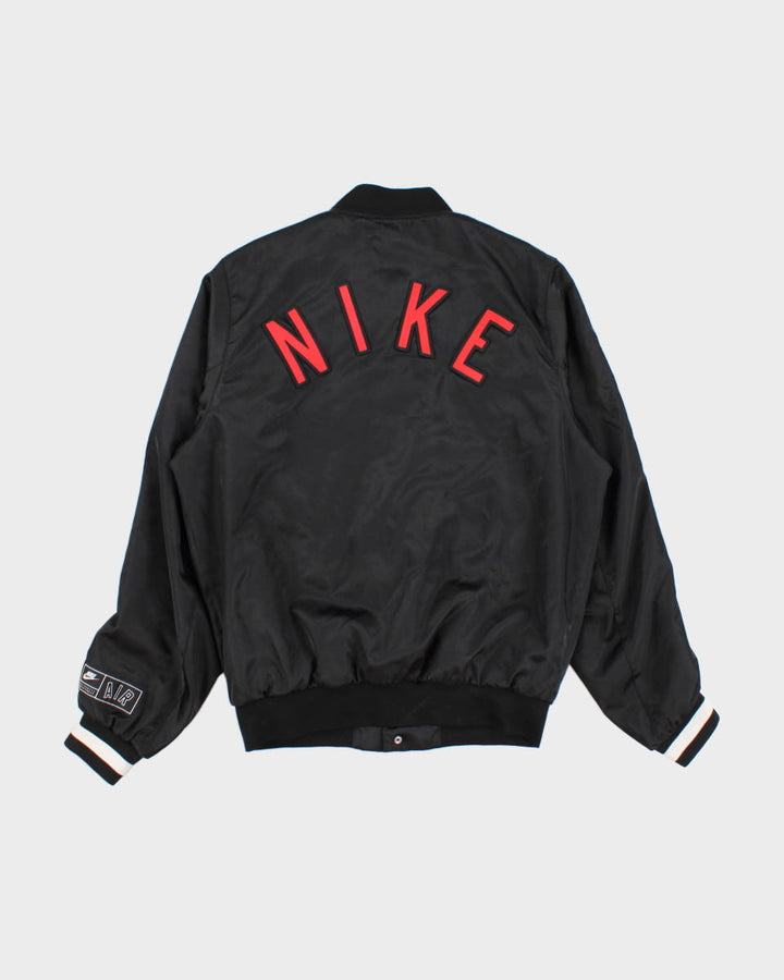 Mens Black Nike Snap Up Bomber Jacket - S