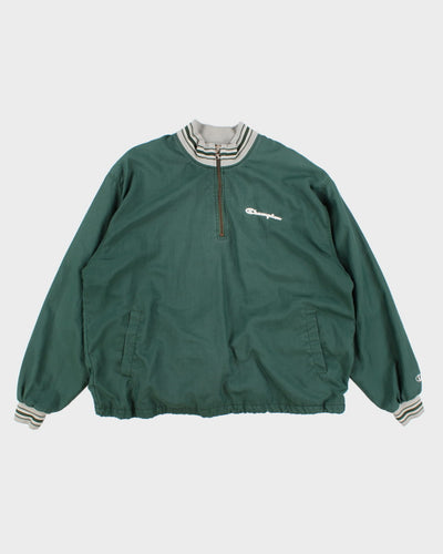 Vintage 90s Champion Quarter Zip Windbreaker - XL