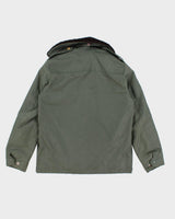 Vintage Western Cap Garment Fleece Collared Jacket - L