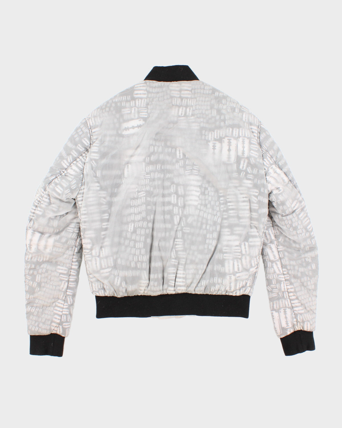 Alexander McQueen Razor Print Padded MA-1 Jacket - L