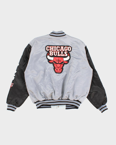 Mens Grey Chicago Bulls Bomber Jacket - M
