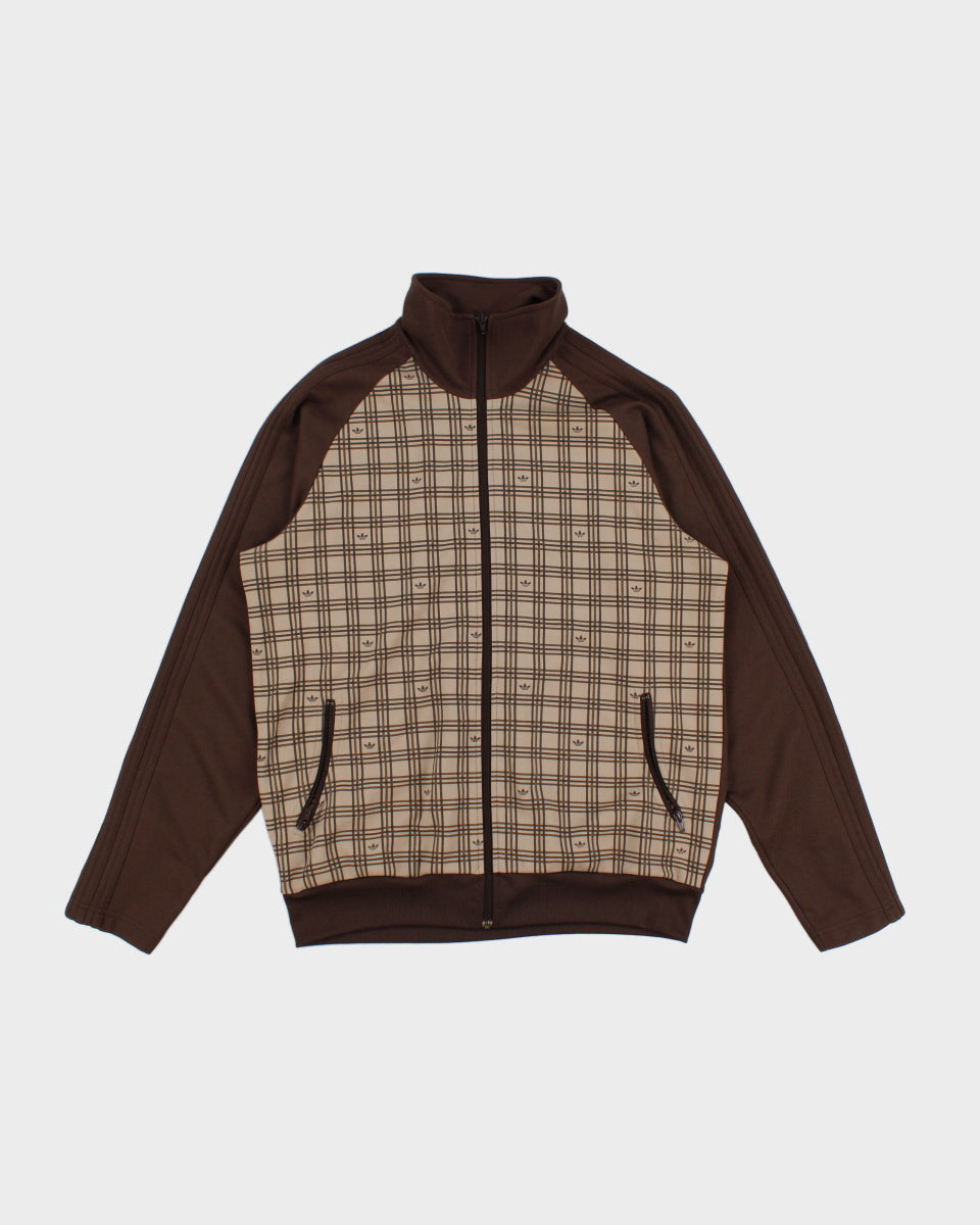 Mens Brown Adidas Zip Up Lightweight Jacket - XL