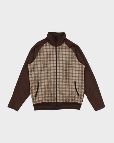 Mens Brown Adidas Zip Up Lightweight Jacket - XL