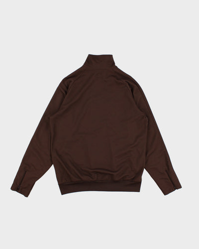 Mens Brown Adidas Zip Up Lightweight Jacket - XL