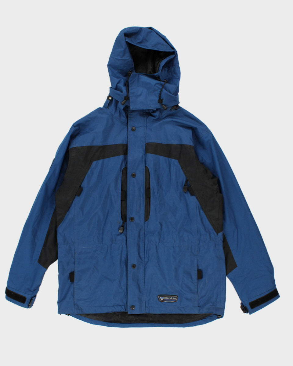 Mens Blue Lined Windbreaker Jacket - M